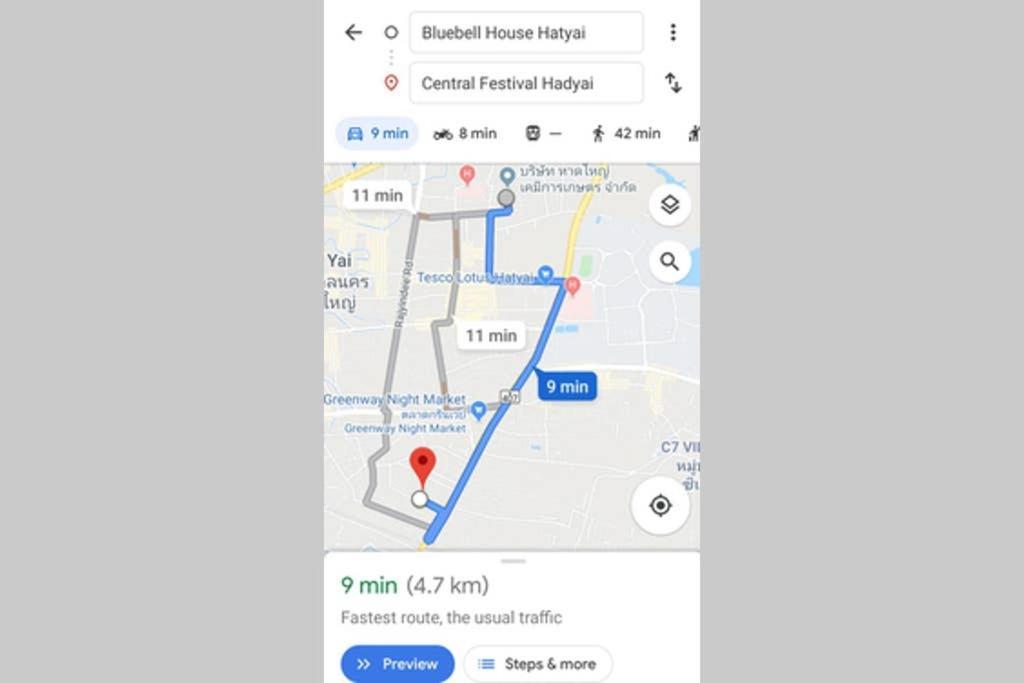 Bluebell House Hatyai - Cosy 3 Bedrooms For 10 Pax - 9 Mins Drive To Lee Grd Ban Kho Hong Eksteriør bilde
